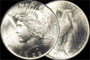 BU Silver Peace Dollar Coins