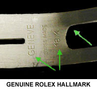 Genuine Rolex Hallmark